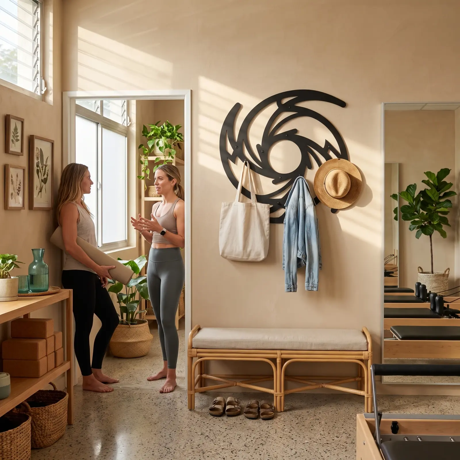 Hurricane Spiral Metal Coat Rack Wall Art – Storm Eye, Entryway and Mudroom Decor — 5