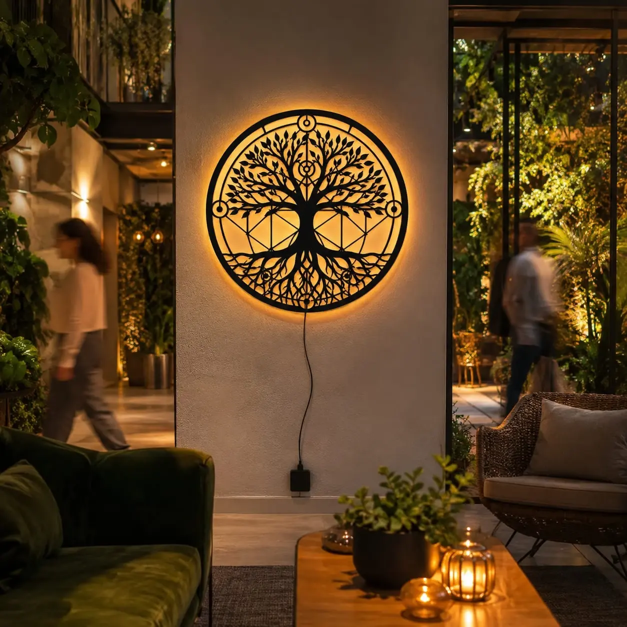 Tree of Life Metal Wall Art – Rooted Heritage, Spiritual Living Room Decor