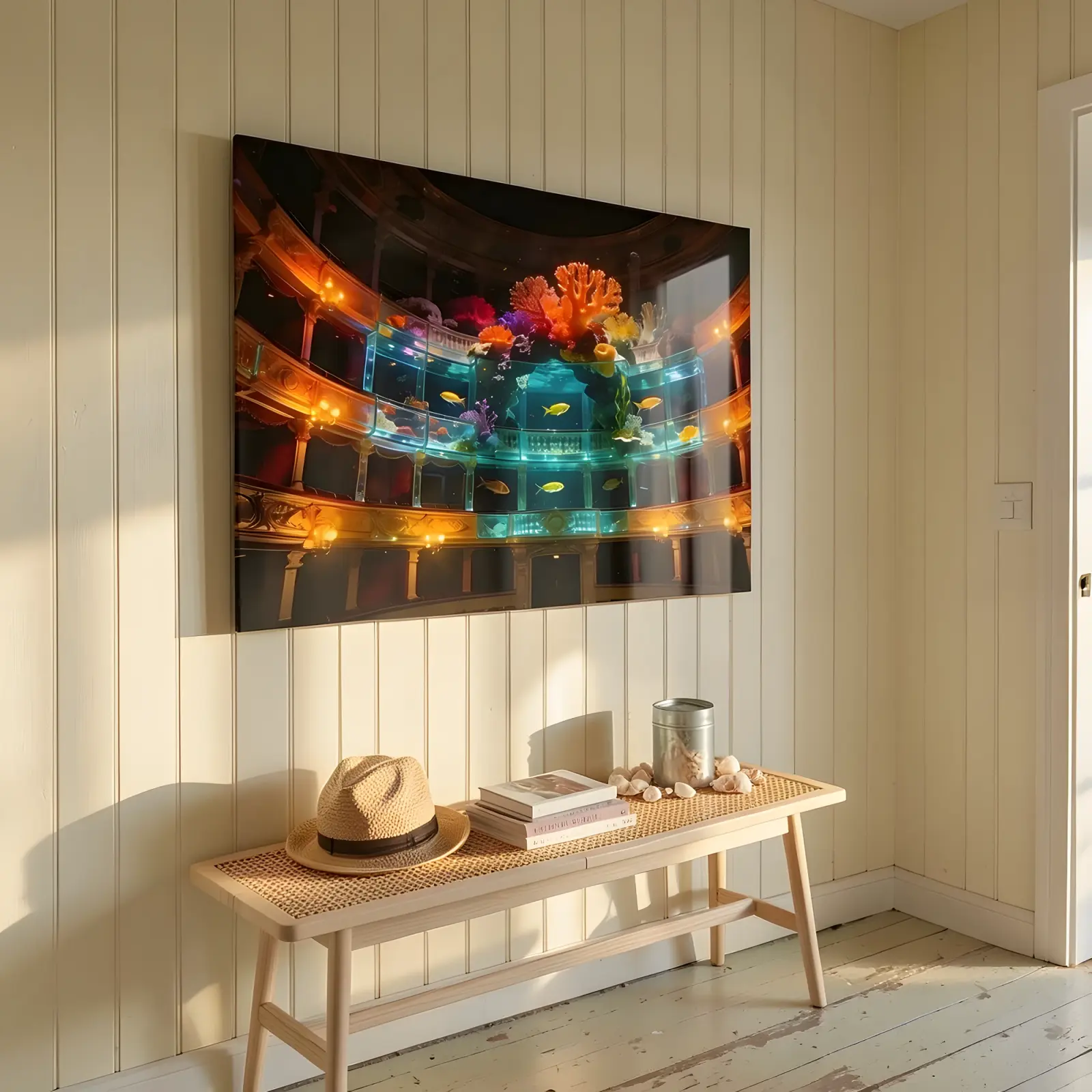 Opera House Coral Reef Surreal Underwater Glass Wall Art — 7