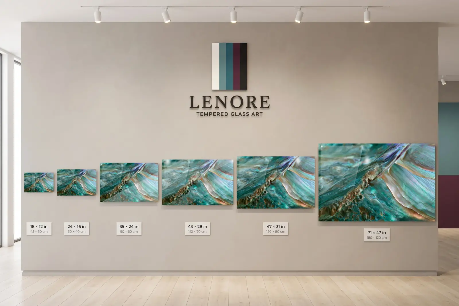 Abalone Shell Macro Art Iridescent Ocean Detail | Glass Wall Art — 5