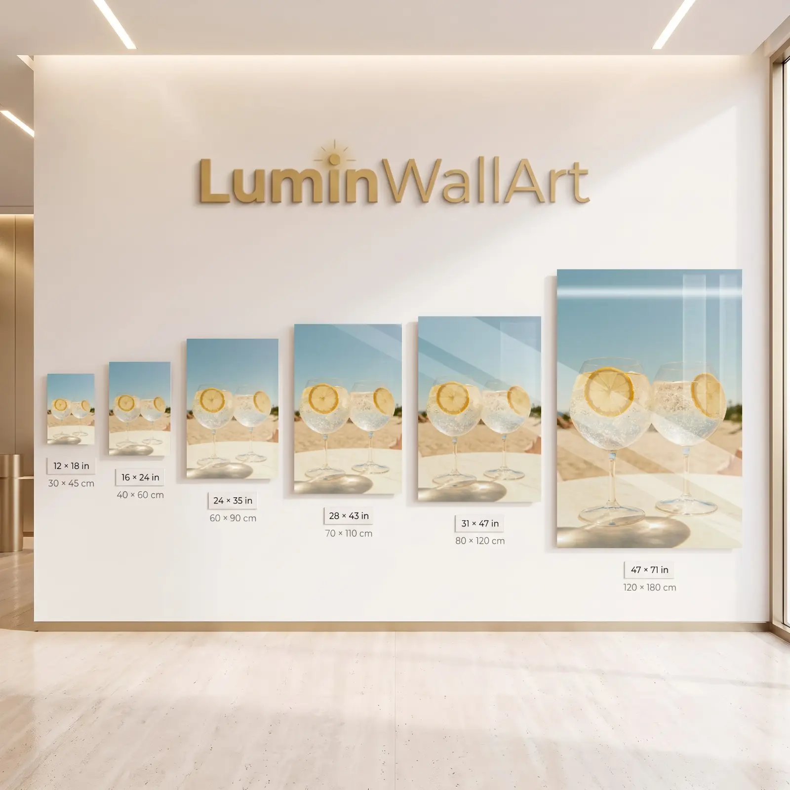 Gin and Tonic Beach Bar Photography | Glass Wall Art — 8