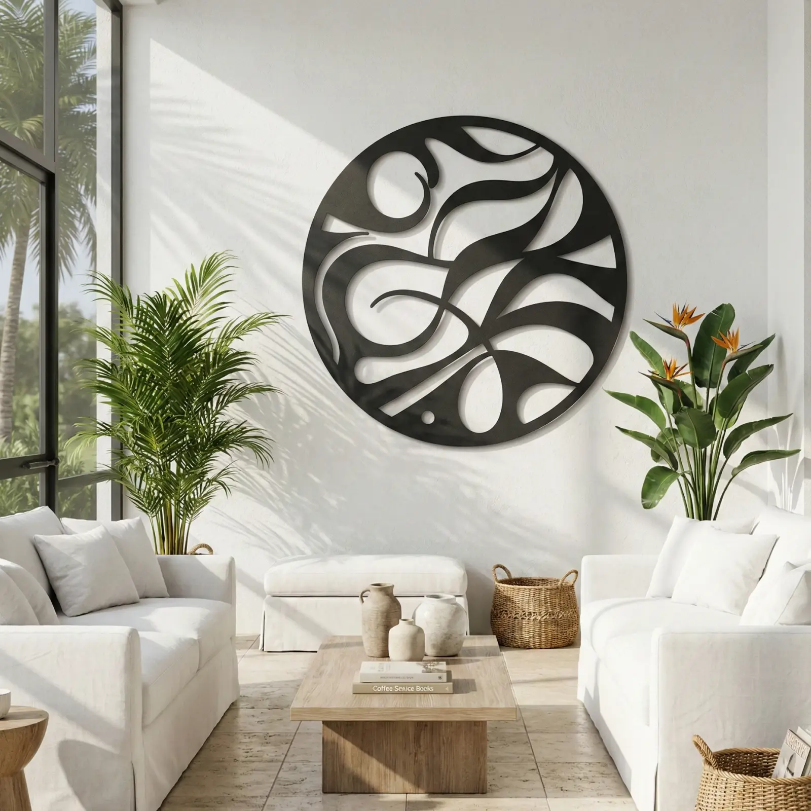 Minimalist Square Metal Wall Art – The Solid Canvas, Modern Industrial Home Decor