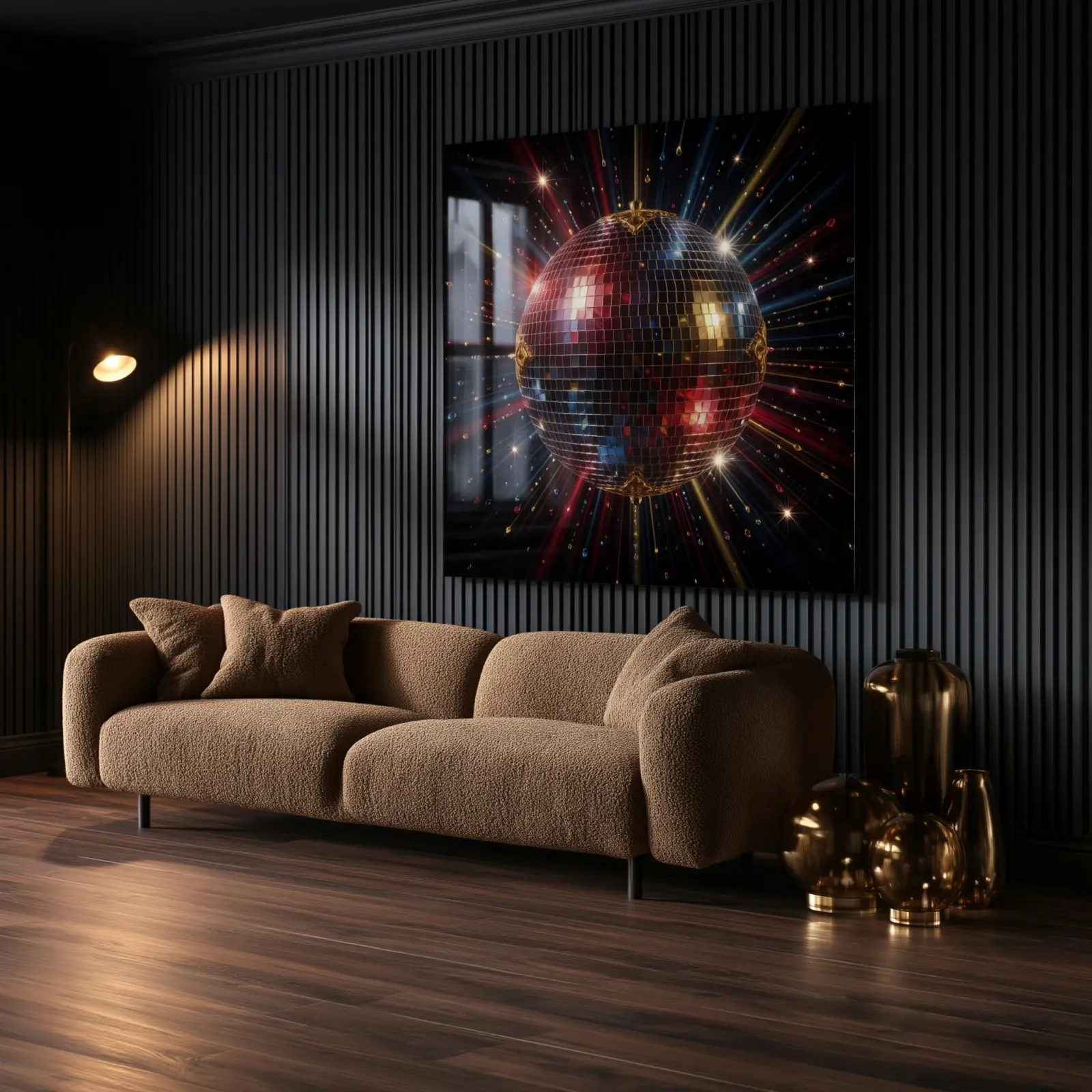 Disco Ball Glass Wall Art Retro Nightlife Decor | Tempered Glass Print — 5