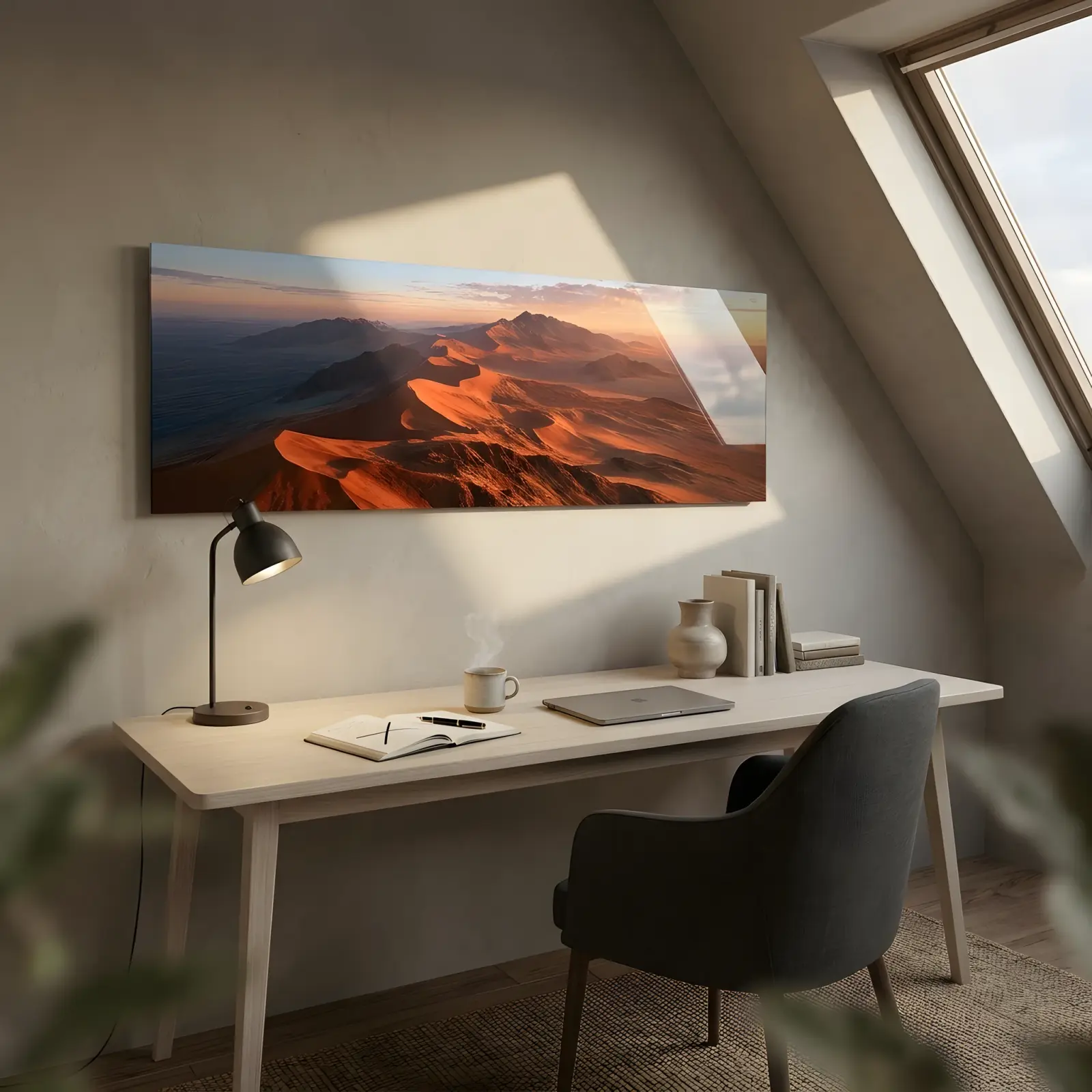 Desert Dune Wall Art Namib Sunrise Landscape | Glass Wall Art — 2