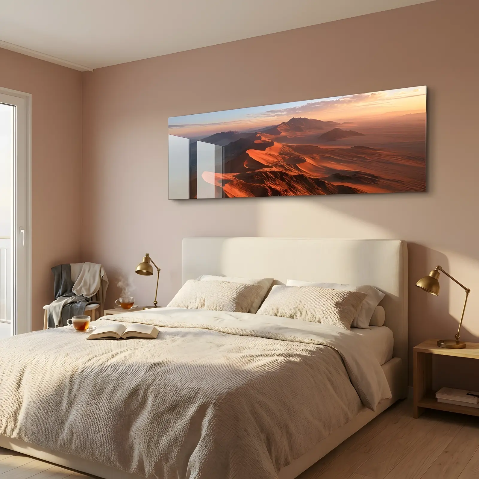 Desert Dune Wall Art Namib Sunrise Landscape | Glass Wall Art — 4