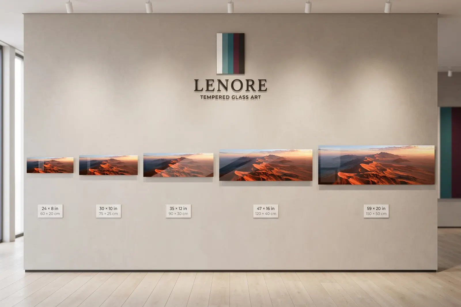 Desert Dune Wall Art Namib Sunrise Landscape | Glass Wall Art — 5
