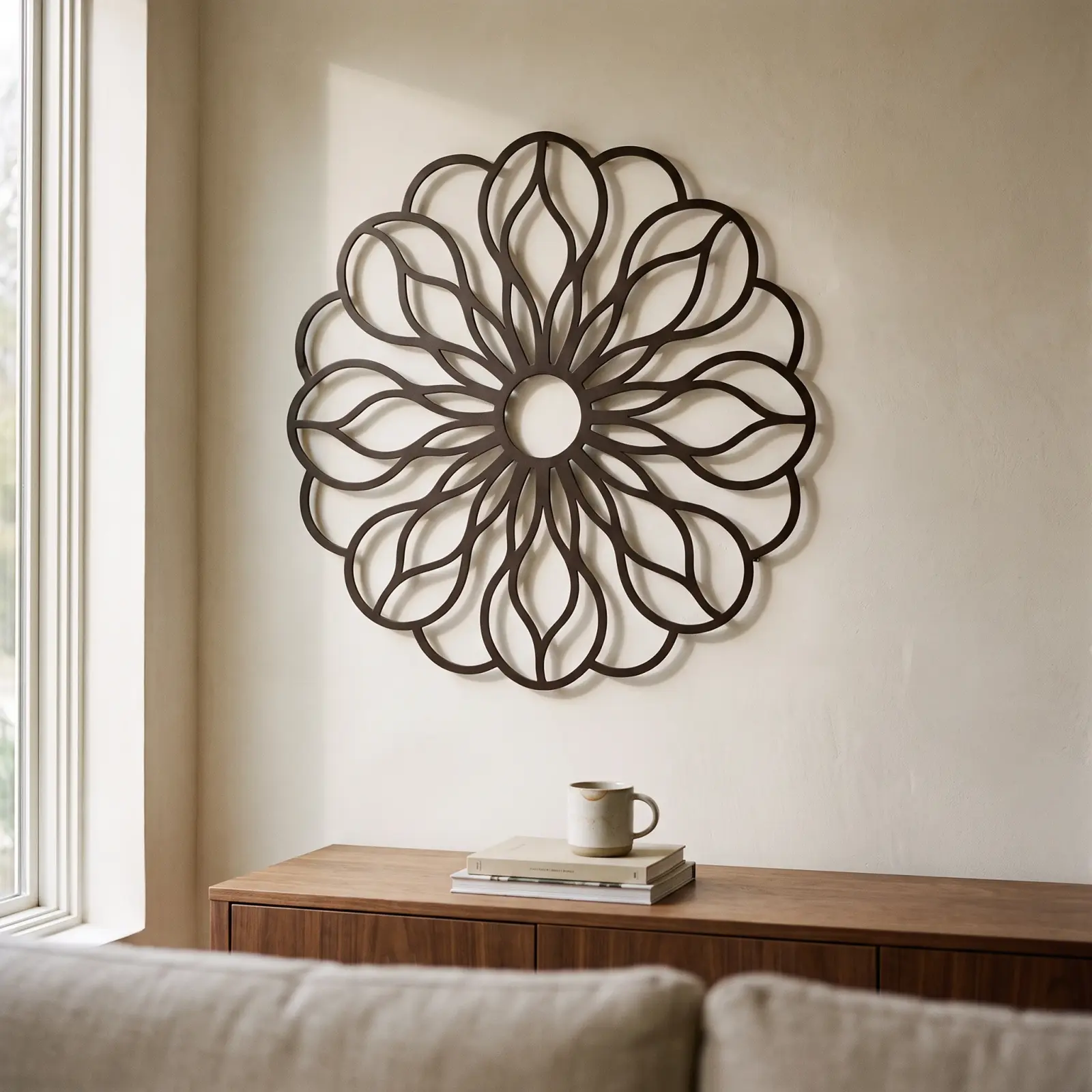 Flowers metal wall art collection