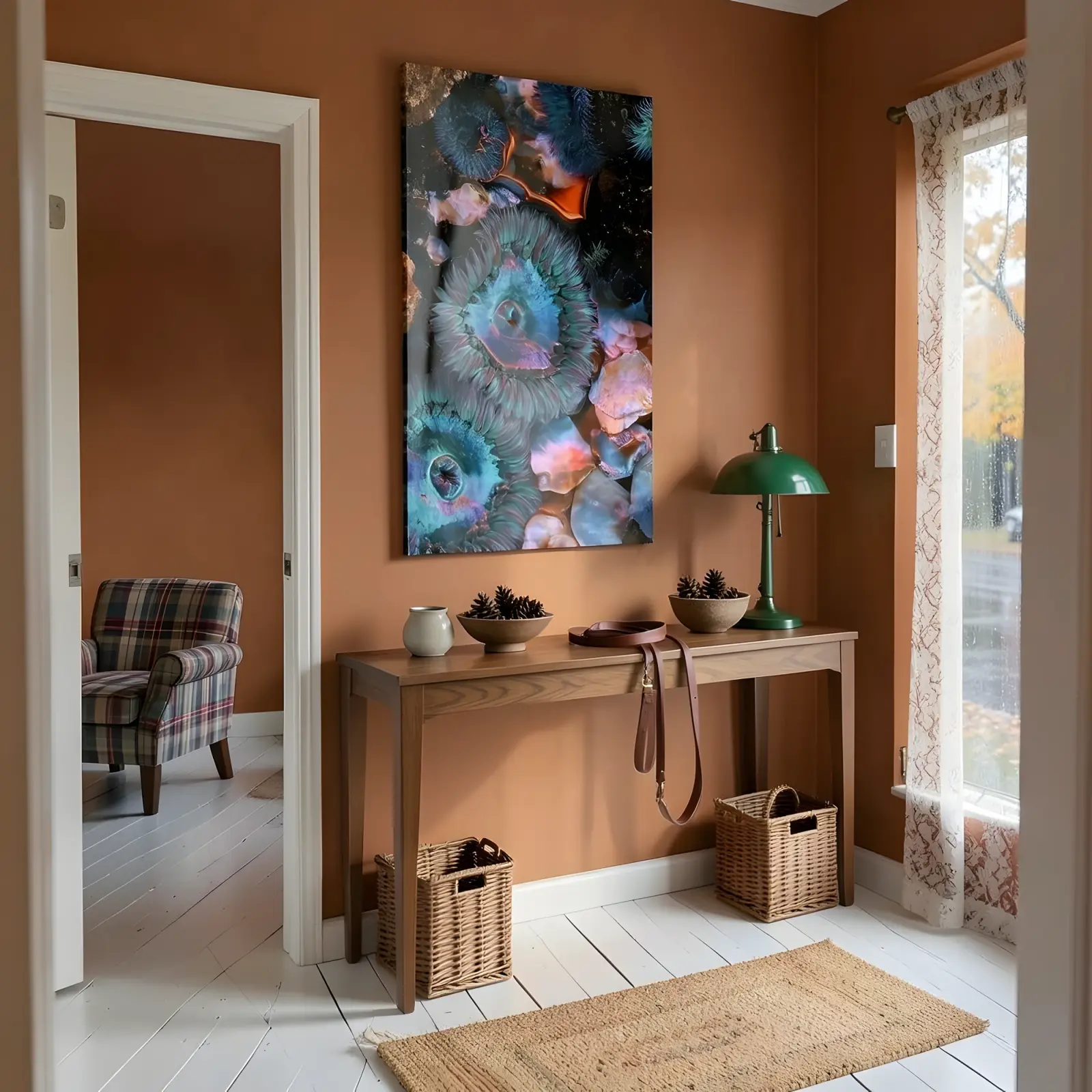 Sea Anemone Tide Pool Macro Ocean Glass Wall Art — 6