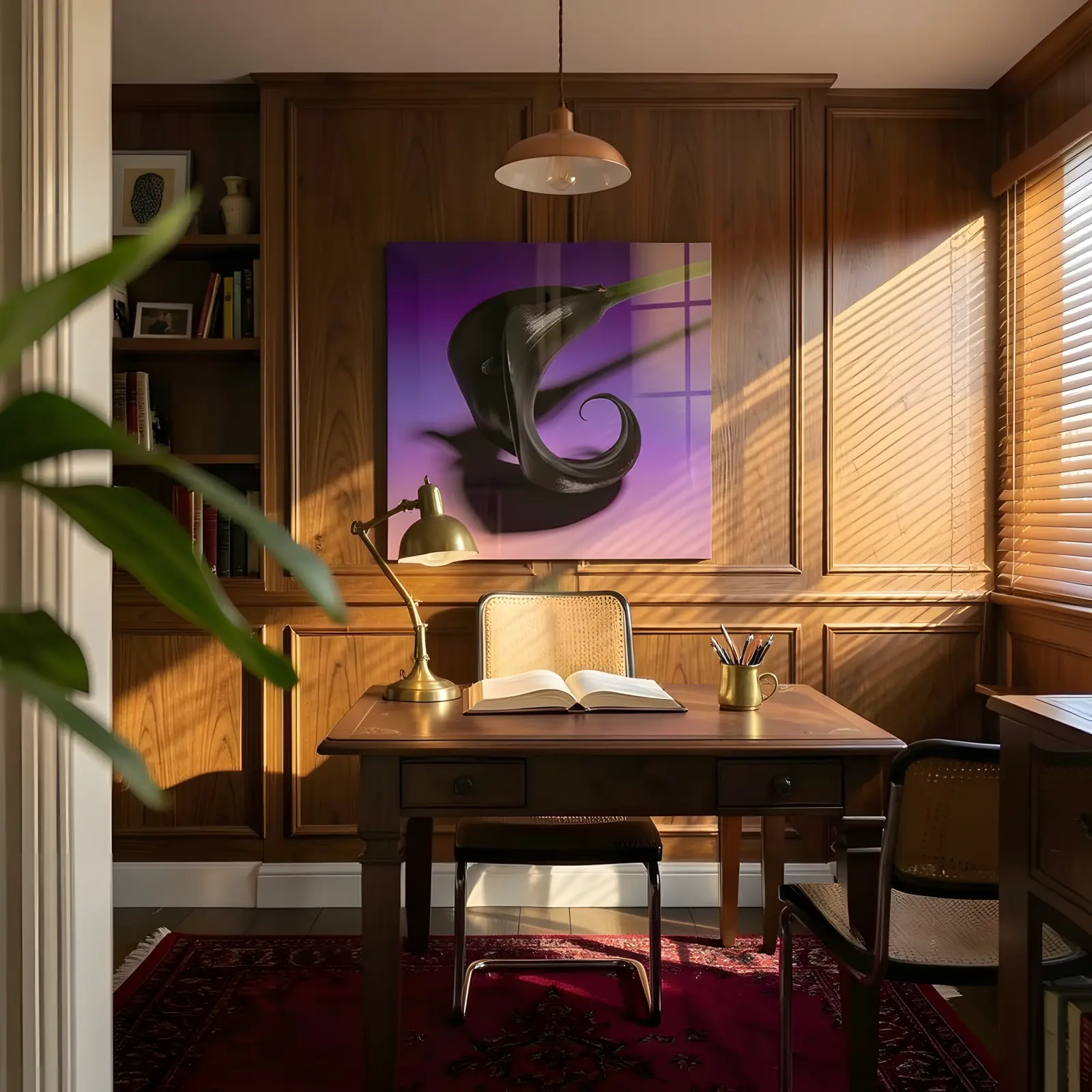 Black Calla Lily Wall Art Dark Floral Purple Bloom | Glass Wall Art — 7