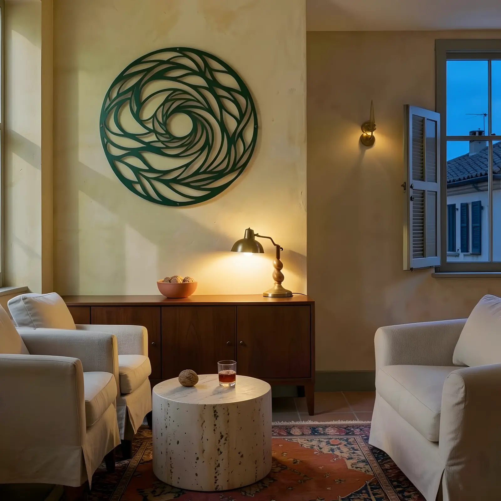Spiral Mandala Metal Wall Art Round Circle Decor – Still Current, Living Room Centerpiece — 5