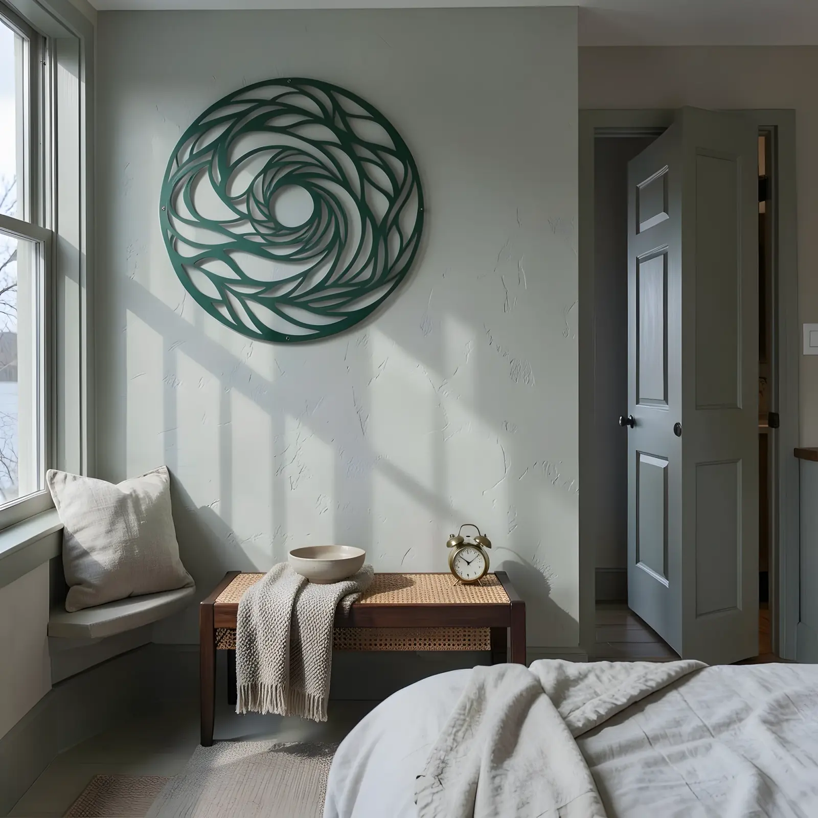 Spiral Mandala Metal Wall Art Round Circle Decor – Still Current, Living Room Centerpiece — 8