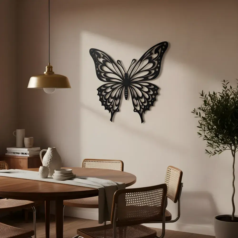 Monarch Butterfly Metal Wall Art – Graceful Wing Decor, Nature Lover Gift — 4