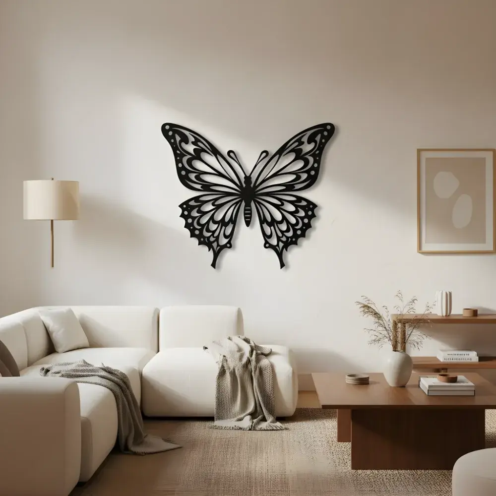 Monarch Butterfly Metal Wall Art – Graceful Wing Decor, Nature Lover Gift — 6