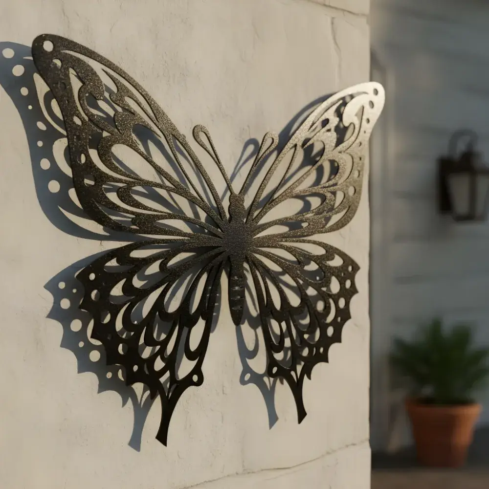 Monarch Butterfly Metal Wall Art – Graceful Wing Decor, Nature Lover Gift — 2