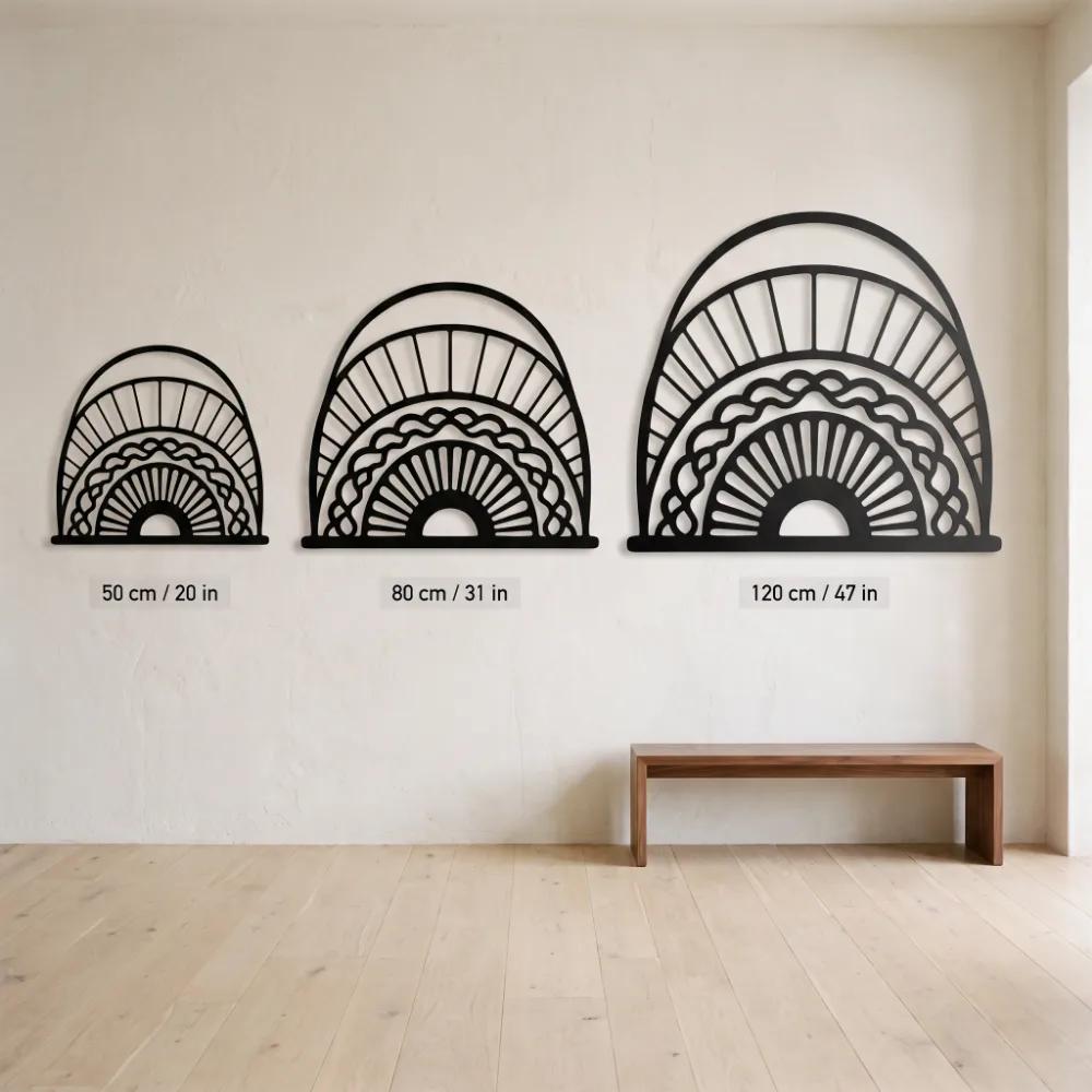 Rainbow Metal Wall Art – Dawn Arc, Boho Nursery & Living Room Decor — 7