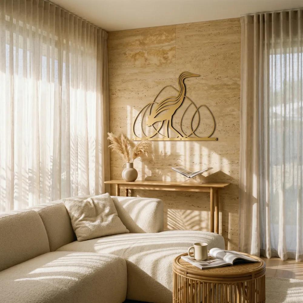 Elegant Heron Metal Wall Art – Graceful Shorebird Silhouette, Coastal Home Decor — 4