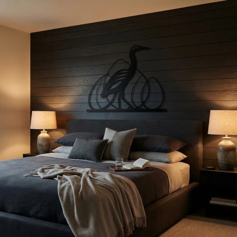 Elegant Heron Metal Wall Art – Graceful Shorebird Silhouette, Coastal Home Decor — 8