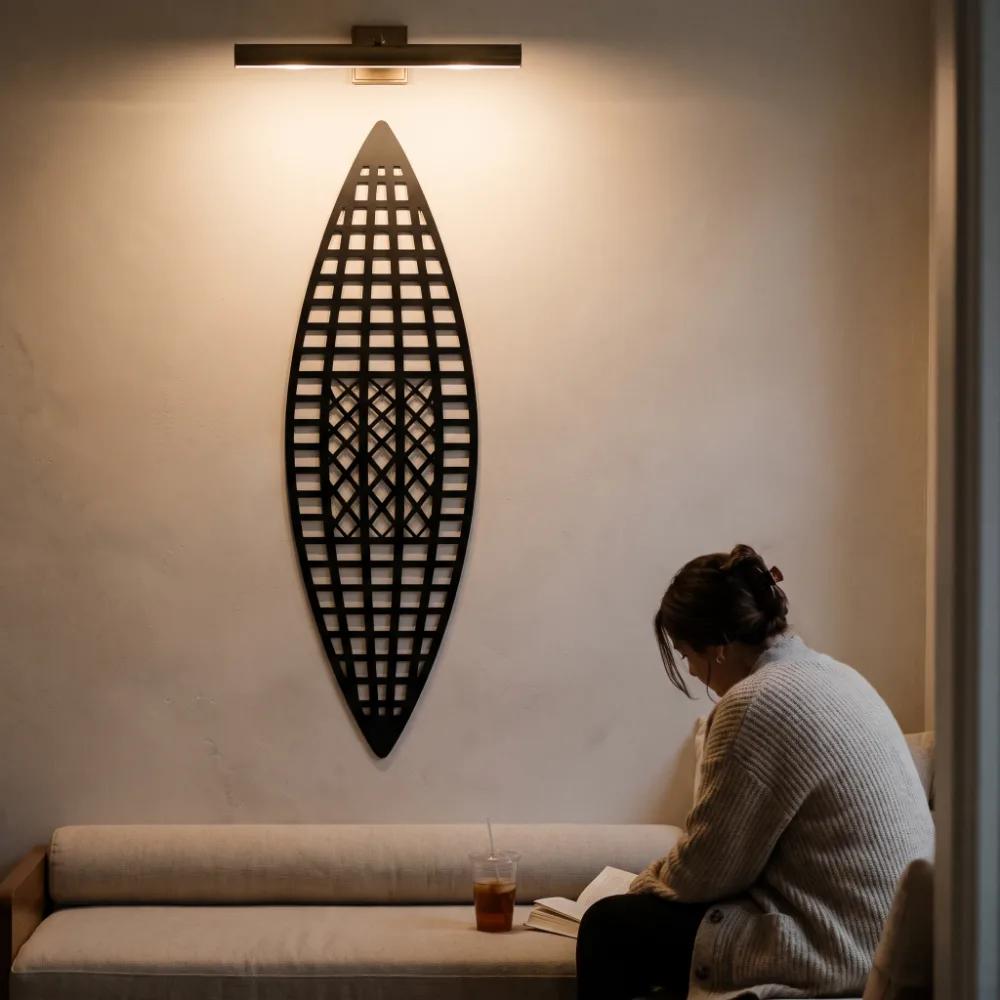 Vessel Metal Wall Art – Quiet Vessel, Modern Living Room Entryway Decor — 3