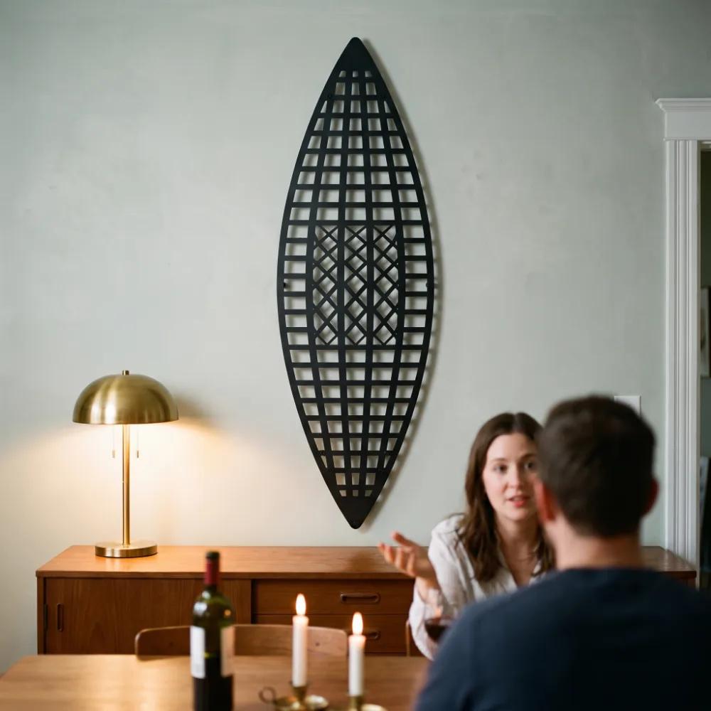 Vessel Metal Wall Art – Quiet Vessel, Modern Living Room Entryway Decor — 5