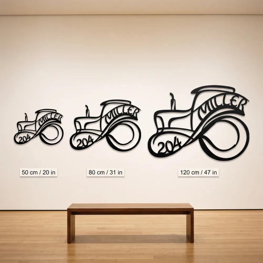 Custom Tractor Family Name Metal Wall Art – Heritage Harvest, Farmhouse Porch Decor — 10