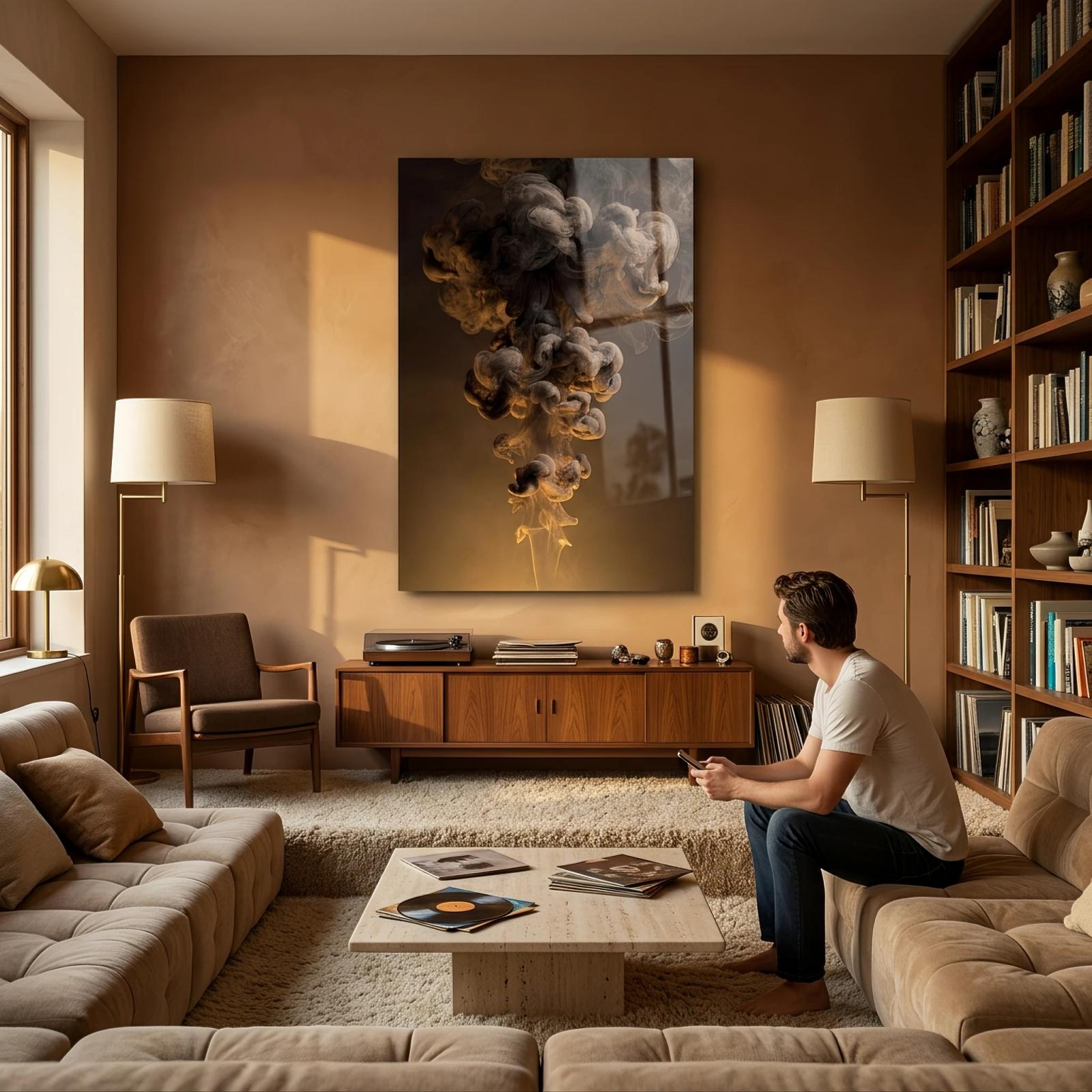 Dark & Moody glass wall art