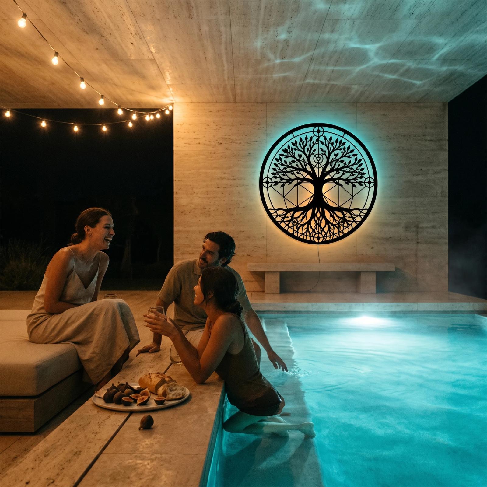 Tree of Life Metal Wall Art – Rooted Heritage, Spiritual Living Room Decor — 6