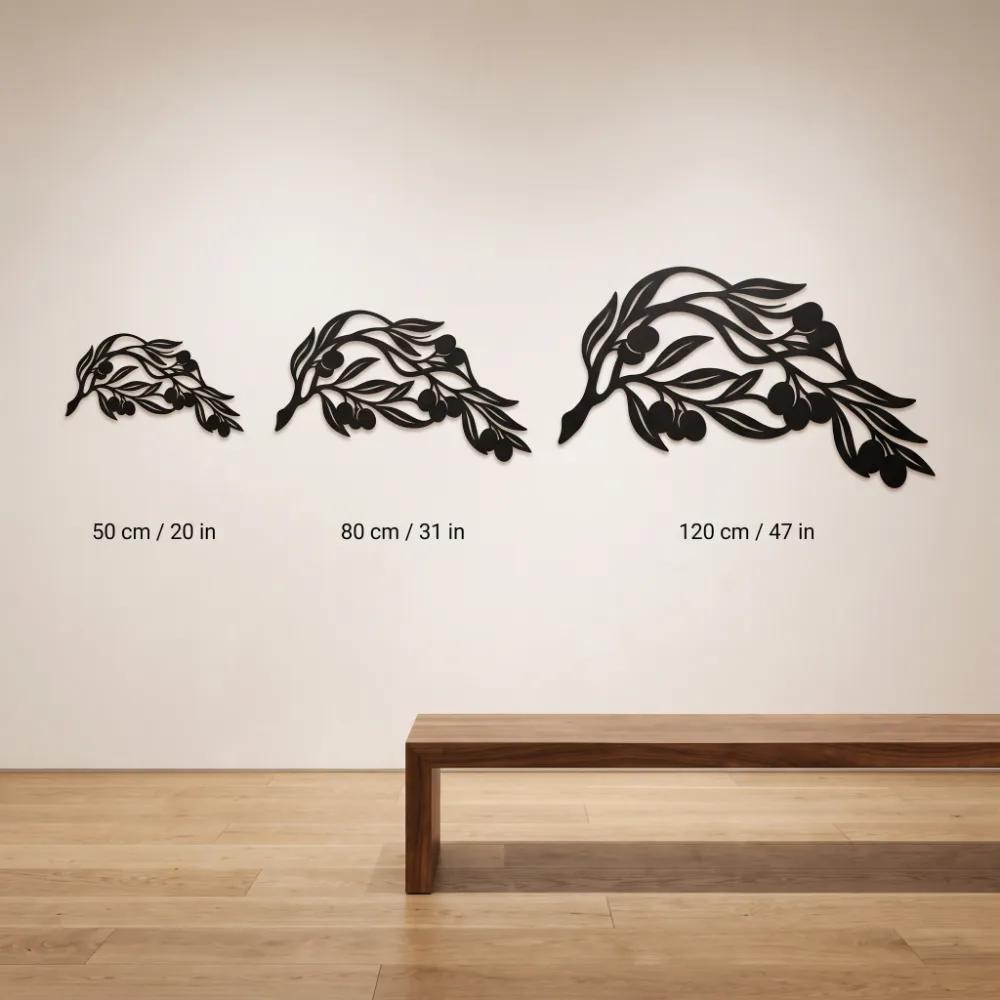 Olive Branch Metal Wall Art – Tuscan Peace, Mediterranean Kitchen Decor — 10