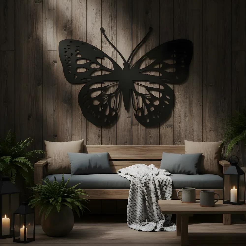Monarch Butterfly Metal Wall Art – Flying Beauty, Nursery or Bedroom Decor — 10