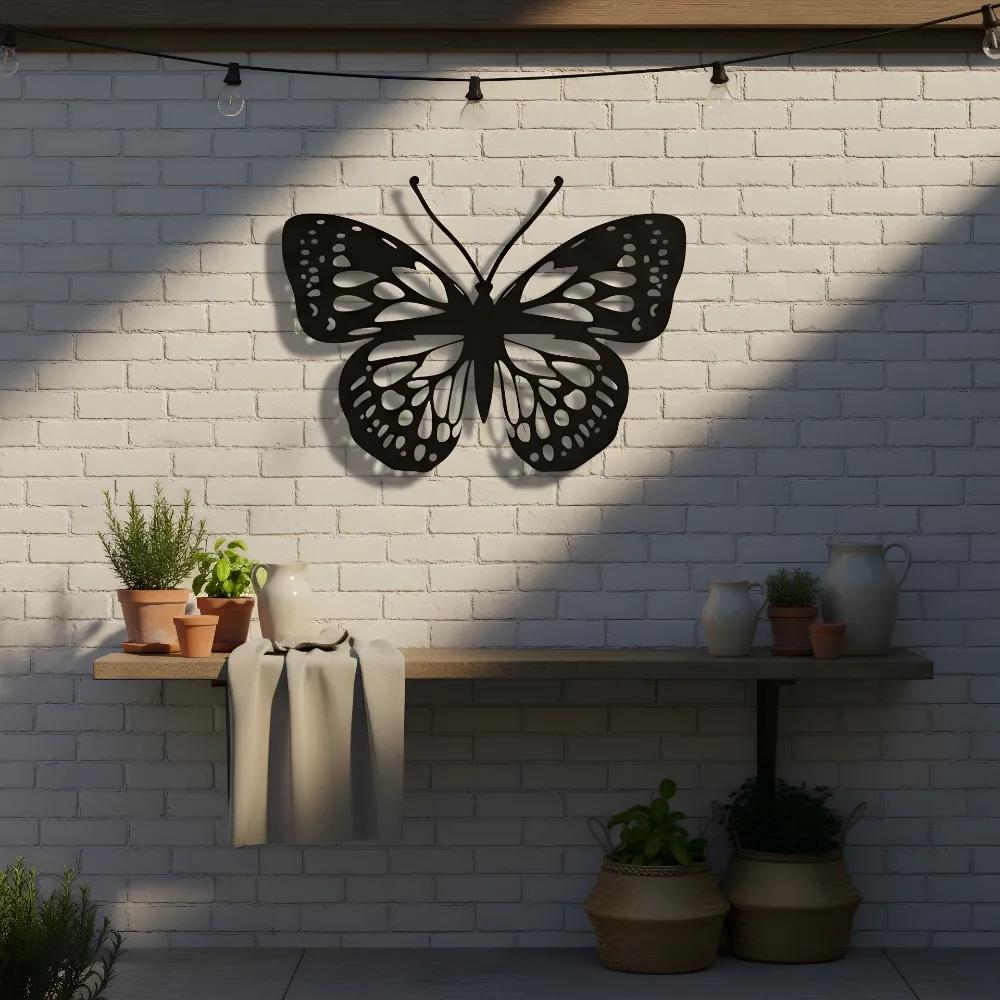 Monarch Butterfly Metal Wall Art – Flying Beauty, Nursery or Bedroom Decor — 12