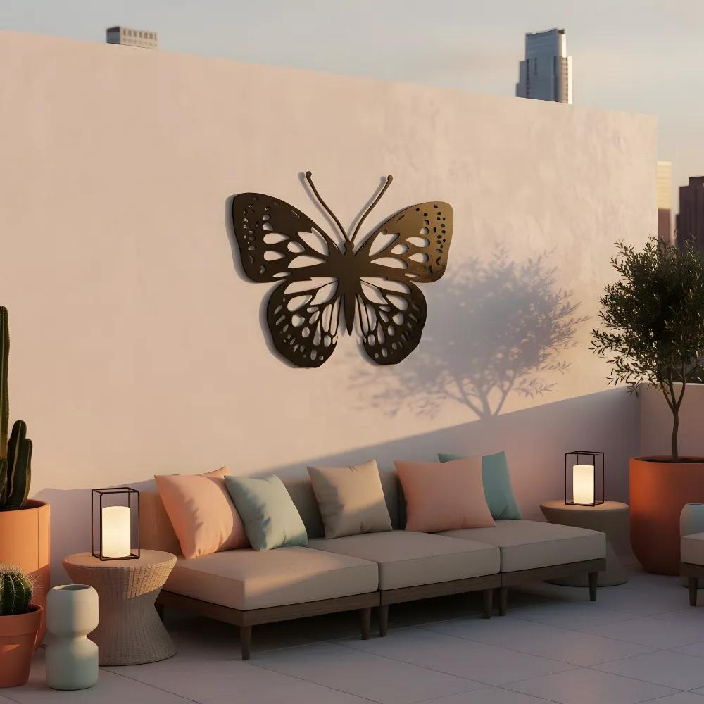 Monarch Butterfly Metal Wall Art – Flying Beauty, Nursery or Bedroom Decor — 5