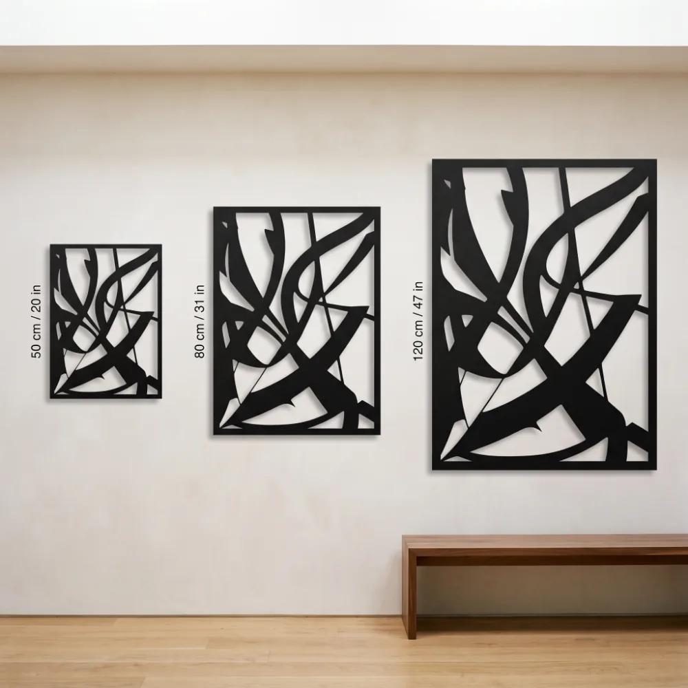 Abstract Ribbon Metal Wall Art – Kinetic Flora, Modern Home Office Decor — 10