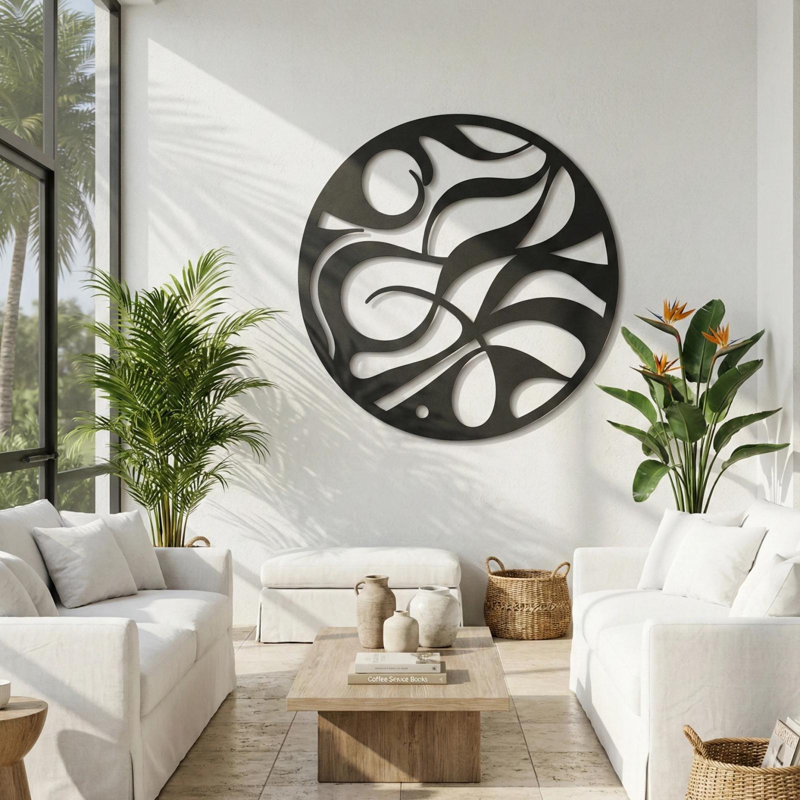 Minimalist Square Metal Wall Art – The Solid Canvas, Modern Industrial Home Decor