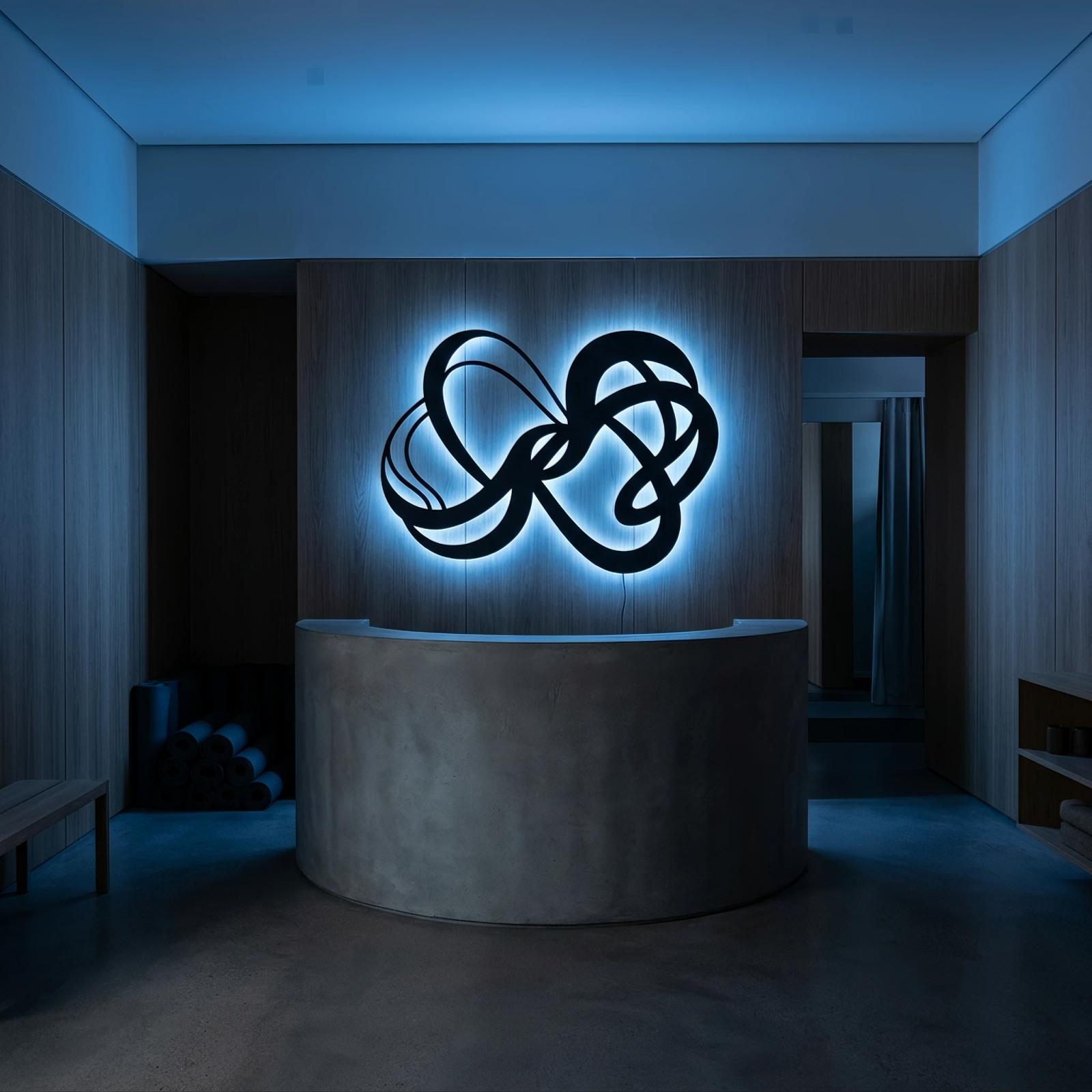 Fluid Infinity Metal Wall Art – Abstract Ribbon Knot, Modern Nursery & Bedroom Decor — 5