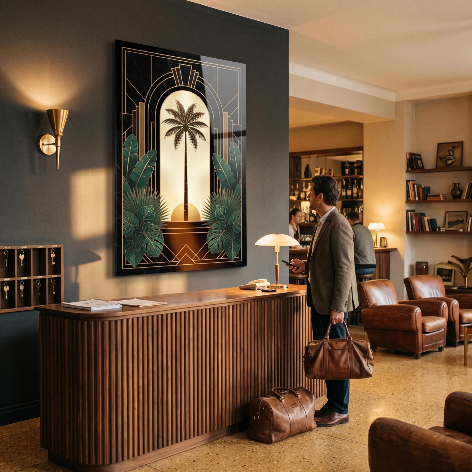 Art Deco & Luxury glass wall art