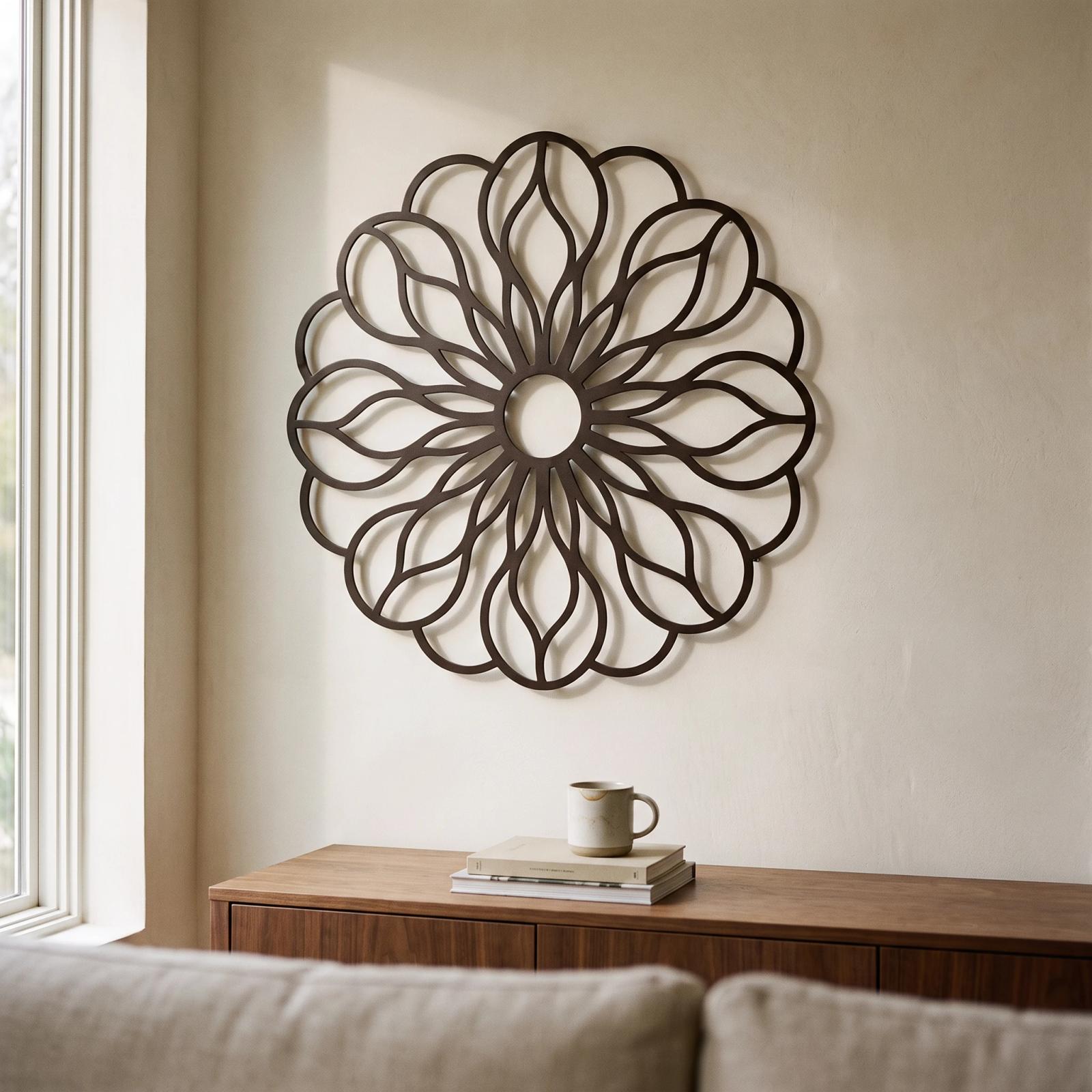Flowers metal wall art collection