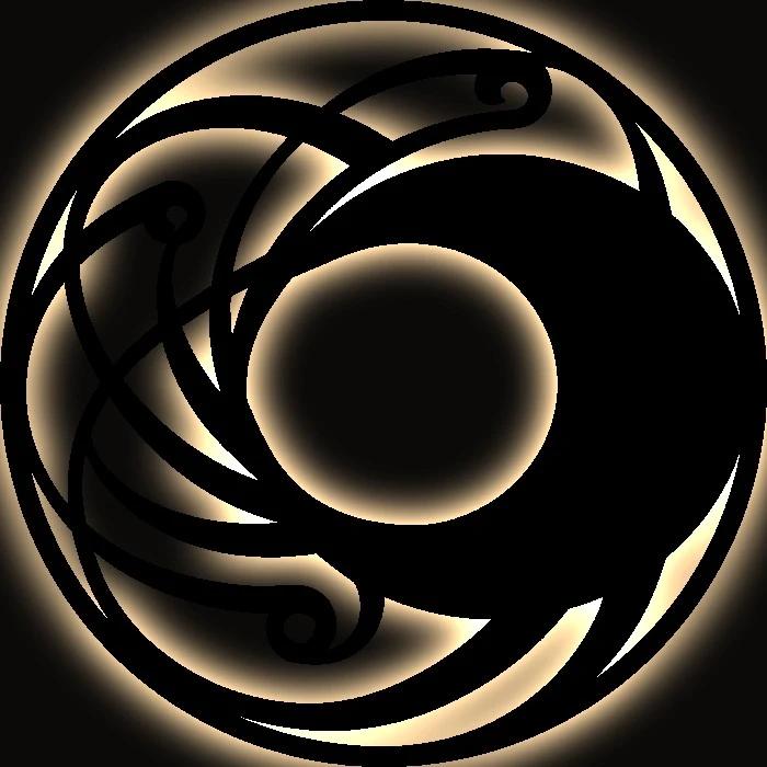 Crescent Moon Metal LED Wall Art – Lunar Coil, Modern Living Room Decor — 12