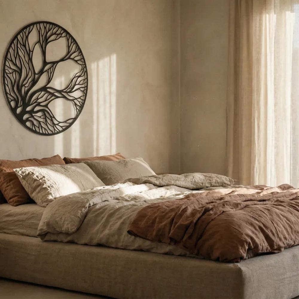 Tree of Life Metal Wall Art – Whispering Branches, Living Room Decor — 5