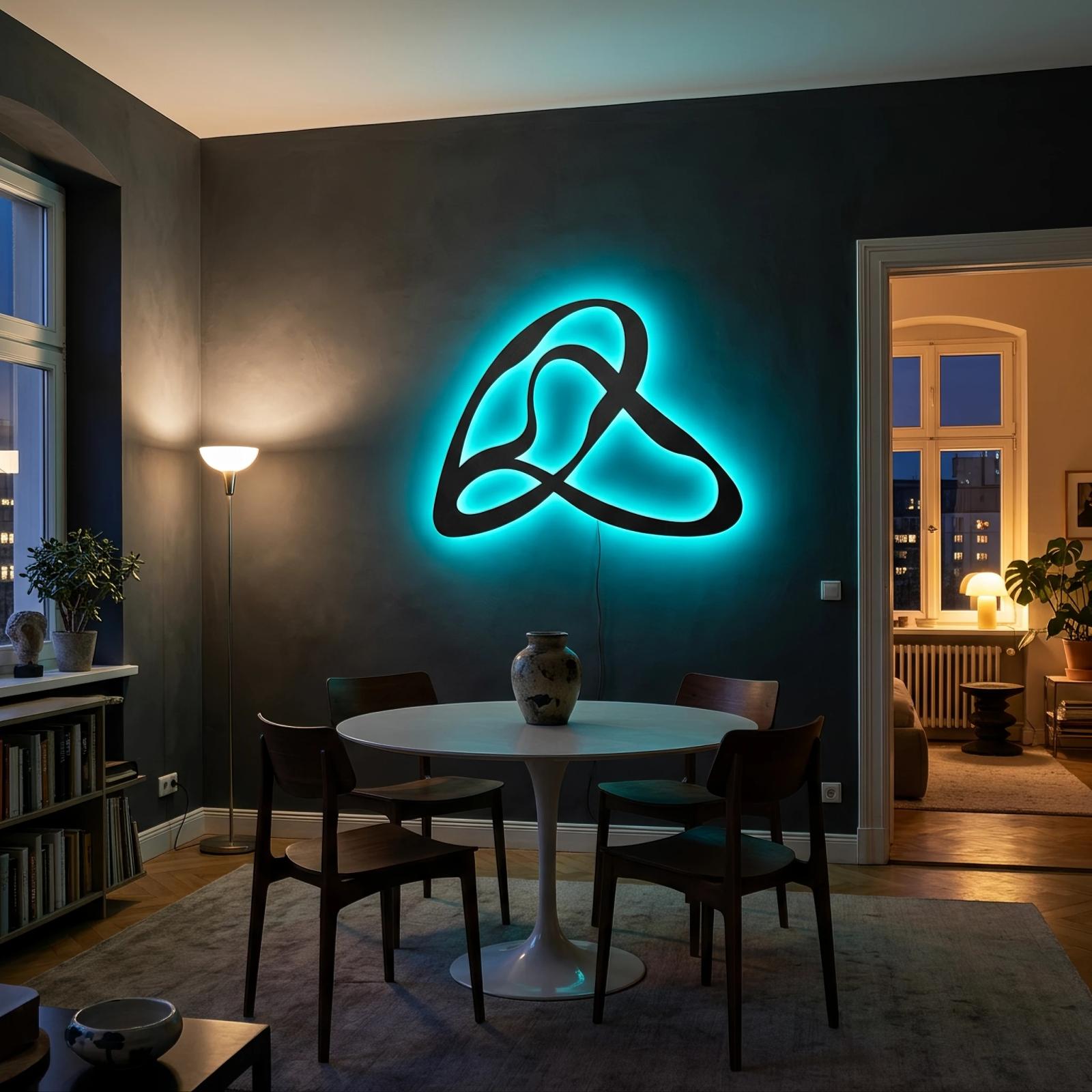 Abstract Continuous Line Wall Art – Fluid Form, Modern Minimalist Decor