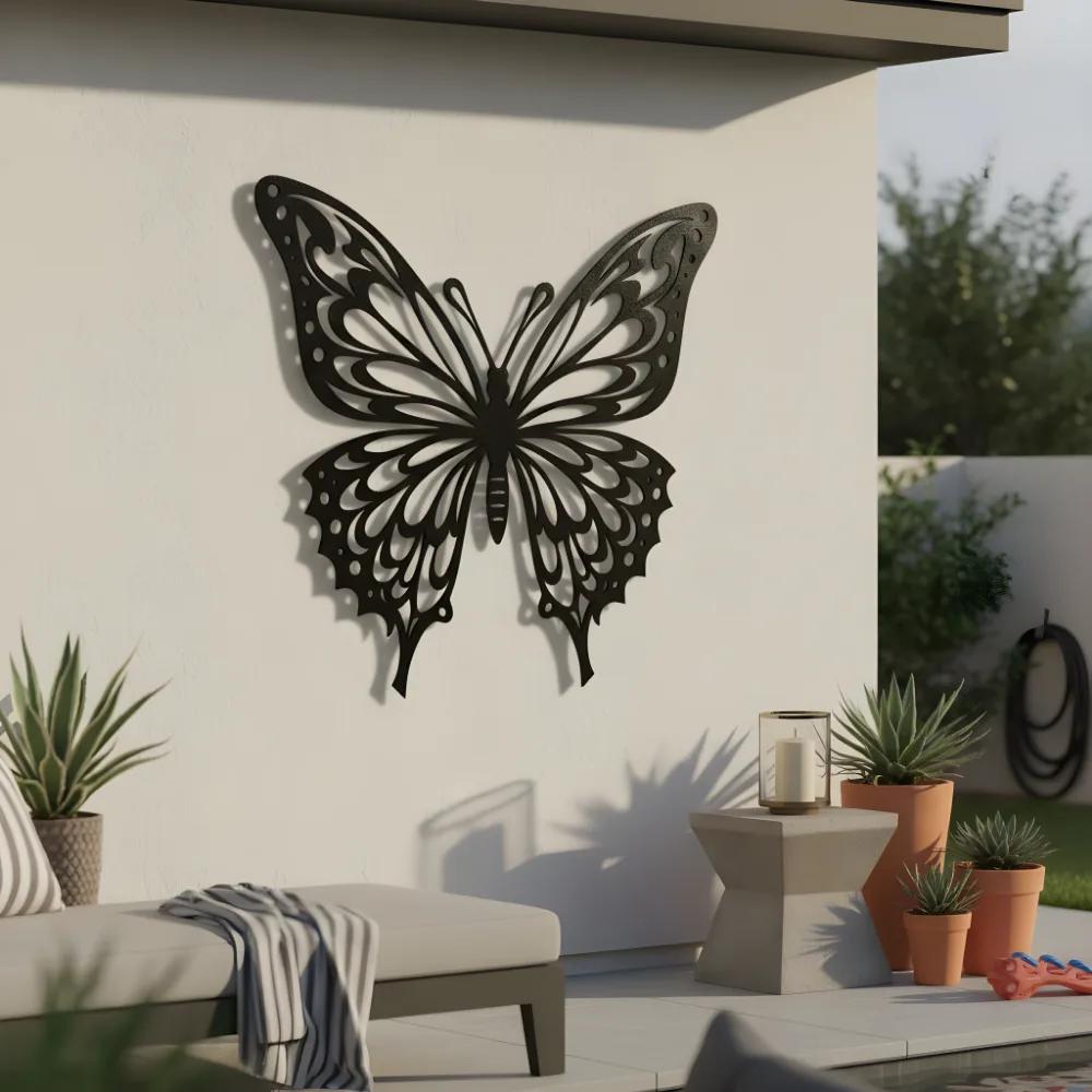 Monarch Butterfly Metal Wall Art – Graceful Wing Decor, Nature Lover Gift — 5