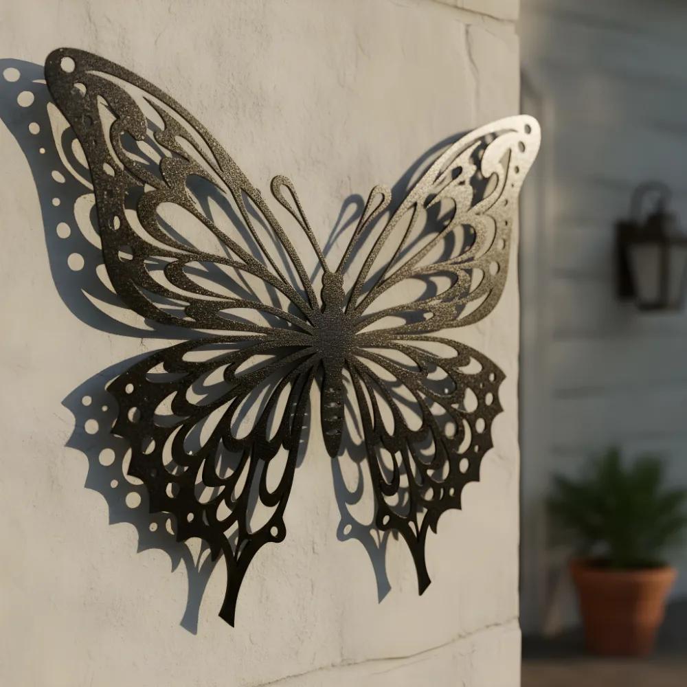 Monarch Butterfly Metal Wall Art – Graceful Wing Decor, Nature Lover Gift — 2