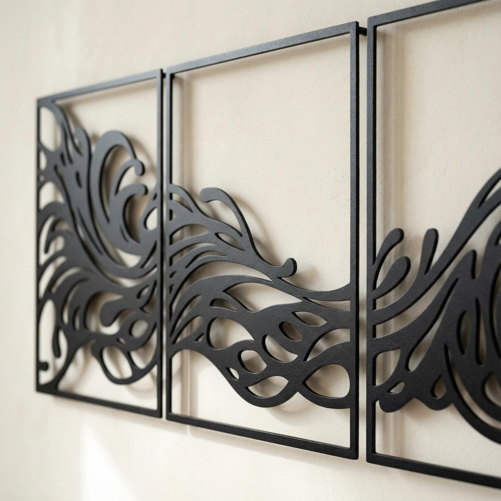 Mountain Forest Landscape Metal Wall Art – The Alpine Horizon, Rustic Cabin Decor — 3