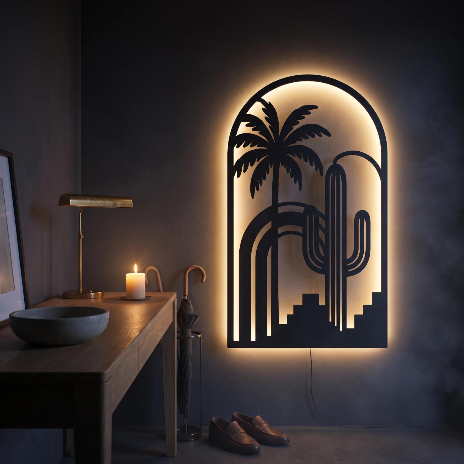 Plants & trees metal wall art collection