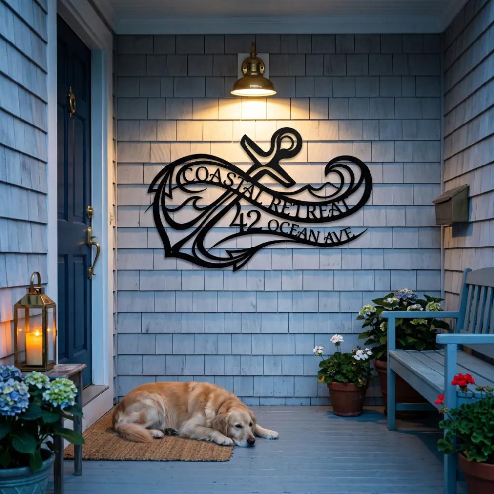 Nautical metal wall art collection