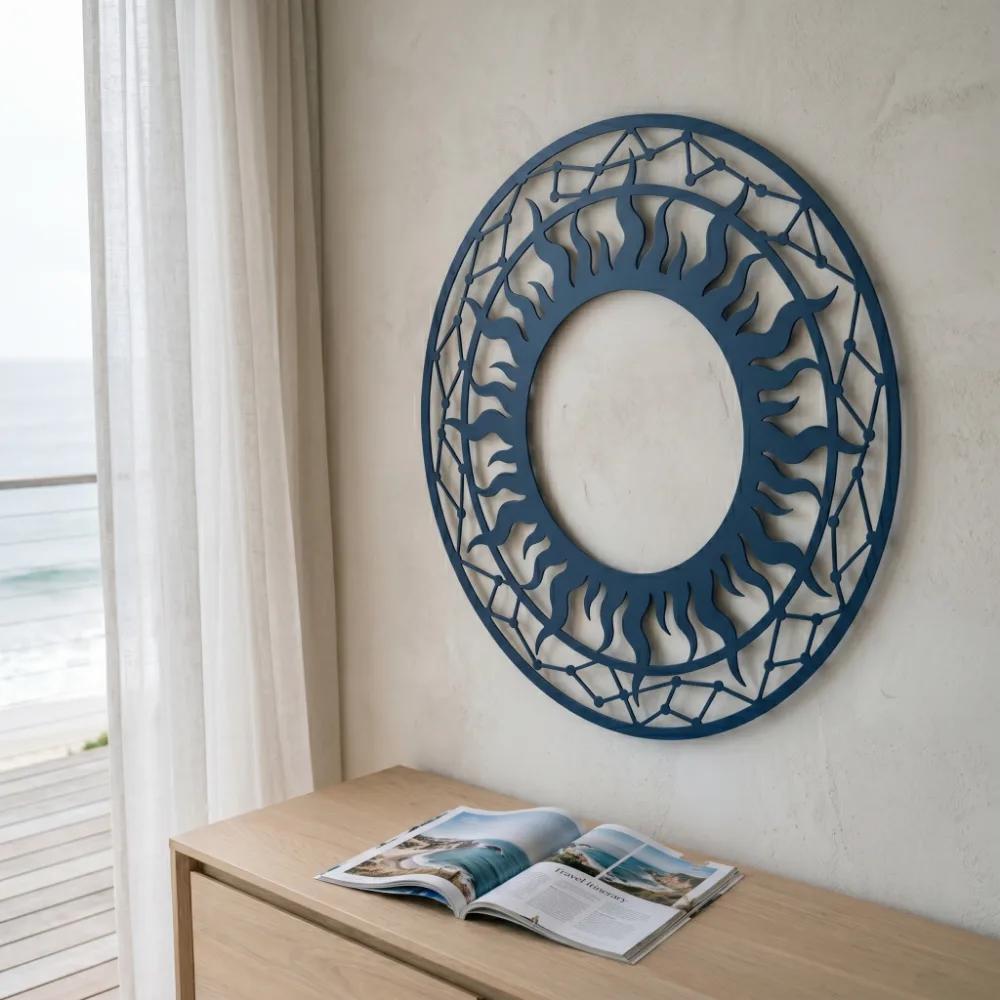 Celestial Sun Metal Wall Art – Constellation Sphere, Living Room Decor — 4